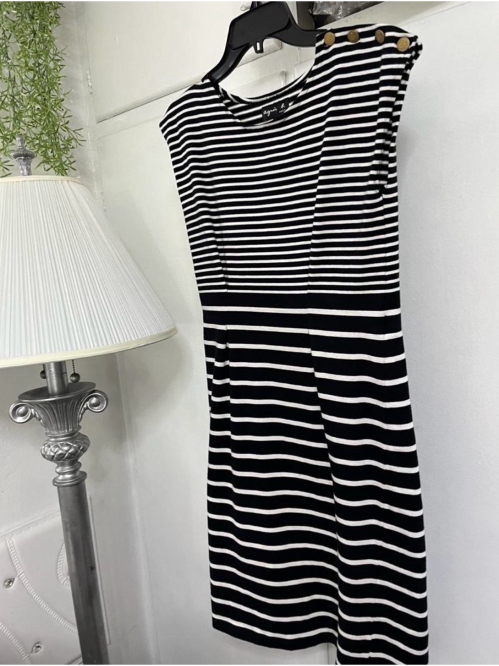 AGNES B . PARIS Midi Dress with SZ S-M